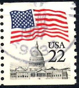 USA_SCOTT 2115.04 BANDERA SOBRE EL CAPITOLIO. $0,2