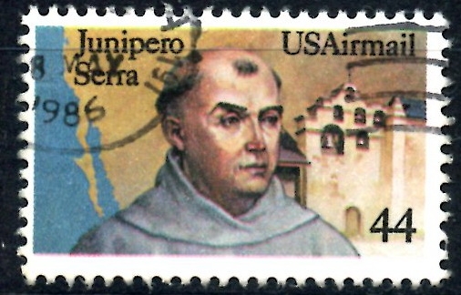 USA_SCOTT C116.01 JUNIPERO SERRA, MISION SAN GABRIEL Y MAPA DEL SUR DE CALIFORNIA. $0,35