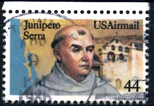 USA_SCOTT C116.04 JUNIPERO SERRA, MISION SAN GABRIEL Y MAPA DEL SUR DE CALIFORNIA. $0,35