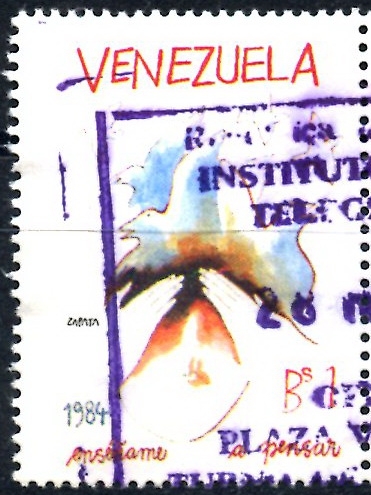 VENEZUELA_SCOTT 1324.01 INTELIGENCIA POR LA PAZ, PALOMAS. $0,2