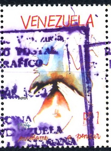 VENEZUELA_SCOTT 1324.02 INTELIGENCIA POR LA PAZ, PALOMAS. $0,2