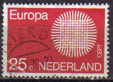 HOLANDA Netherlands 1970 Scott 483 Sello Europa CEPT Usado