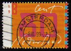 HOLANDA Netherlands 1999 Scott 1031 Sello Centenario Sellos para cartas Usado Michel 1731