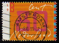 HOLANDA Netherlands 1999 Scott 1031 Sello Centenario Sellos para cartas Usado Michel 1731