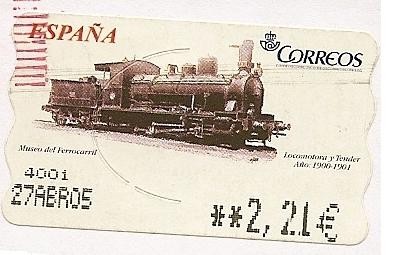 ATM - Locomotora y tender 1900-1 - Museo del Ferrocarril