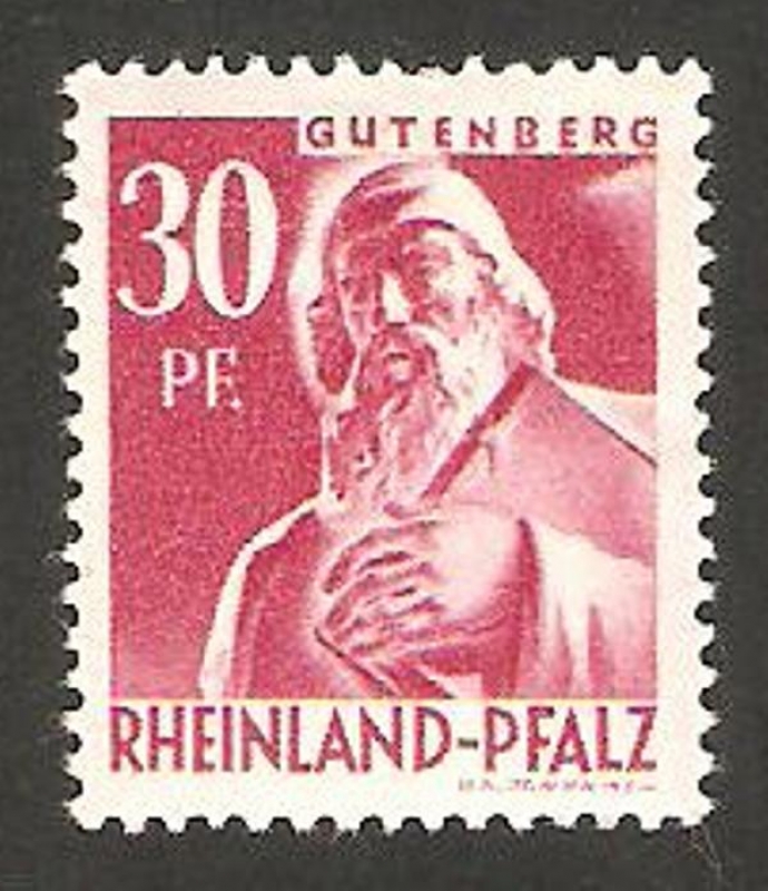 Rheinland-Pfalz - 9 - Monumento a Gutenberg