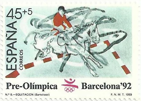 BARCELONA´92. IIa SERIE PRE-OLÍMPICA. Nº8, HÍPICA. EDIFIL 2997