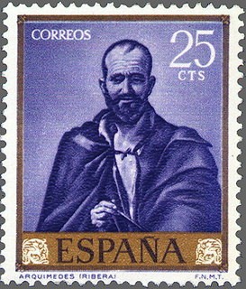 ESPAÑA 1963 1498 Sello Nuevo José de Ribera El Españoleto Arquimedes