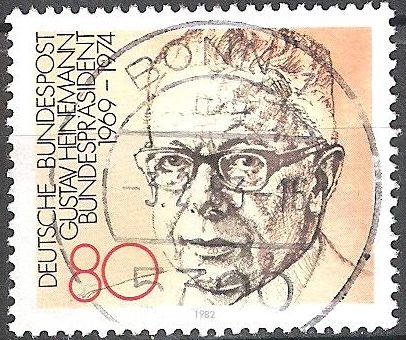 Gustav Heinemann (1899-1976), Presidente de la RFA a partir de 1969-1974.