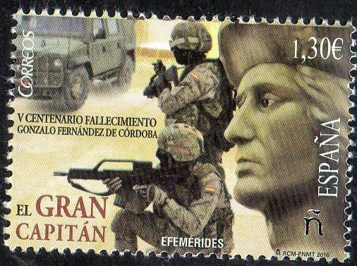 5024 -Efemérides. V Centenario de fallecimiento de Gonzálo Fernández de Córdoba.
