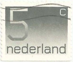 CENTENARIO DEL SELLO HOLANDES DE CIFRAS, PORCIÓN DE CARNET. VALOR FACIAL 5 cent. YVERT NL 1041b