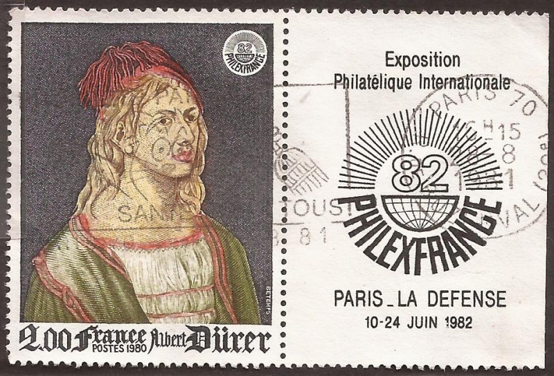 Philexfrance 1982. Albert Dürer  1980  2,00 ff
