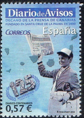 5028- Diarios Centenarios.125 Aniversario del Diario de Avisos ( 1890-2015 ).