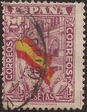 Junta de Defensa. Catedral de Málaga  1937  4 ptas