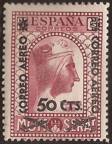 Virgen de Montserrat   1938  Habilitado a 50 cts