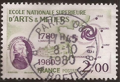 Ecole Nationale Superieur d'Arts et Métiers Bicentenaire   1980  2,00 fr