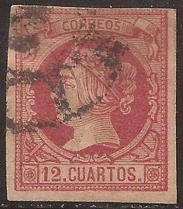 Isabel II  1860  12 cuartos