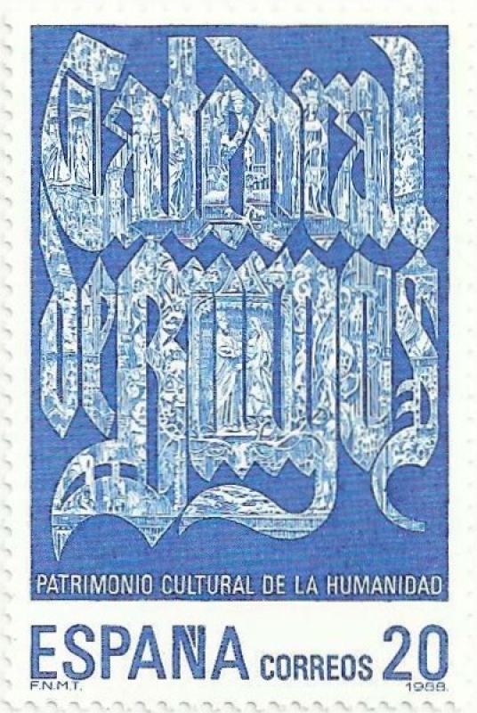 CIUDADES Y MONUMENTOS PATRIMONIO DE LA HUMANIDAD. LA CATEDRAL DE BURGOS. EDIFIL 2979