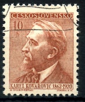 CHECOSLOVAQUIA_SCOTT 1097 KAREL KOVAROVIC. $0,2