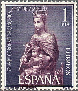 ESPAÑA 1963 1523 Sello Nuevo Coronación Ntra. Sra. De la Merced Virgen de la Merced