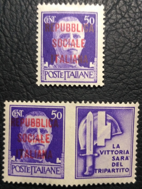 1944 Stamps of 1929 Carmine Overprinted