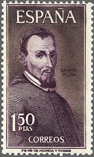 ESPAÑA 1963 1537 Sello Nuevo Personajes Españoles Cardenal Belluga y Moncada 1,5p