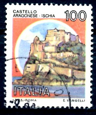 ITALIA_SCOTT 1415.01 CASTILLO PUNTA ARAGONESE. $0,25