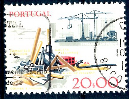 PORTUGAL_SCOTT 1374.01 CONSTRUCCION. $0,25