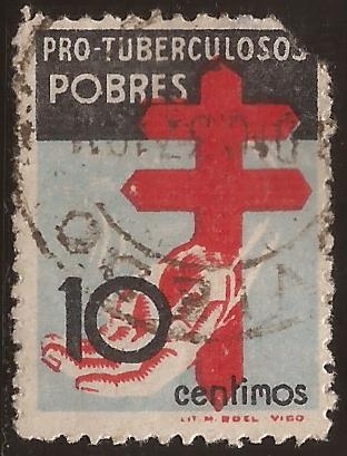 Pro Tuberculosos Pobres  1937  10 cents