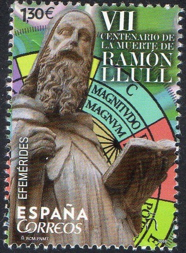 5052 - Efemérides. VII Centenario de la muerte de Ramón Llull.