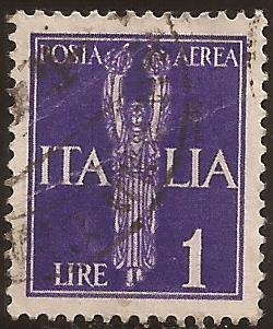 Victoria alada  1930  1 lira aereo