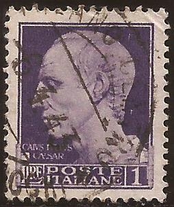 Efigie de Julio César  1929  1 lira