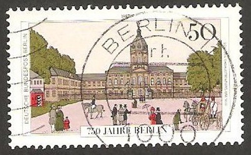 Berlín - 735 - Castillo de Charlottenburg en 1830 