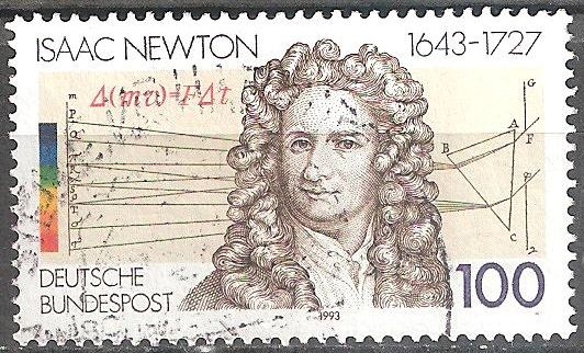350º Nacimiento Anniv de Sir Isaac Newton (científico). 