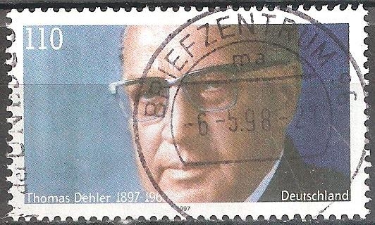 100 aniv del nacimiento de Thomas Dehler,político alemán y el Ministro Federal de Justicia. 