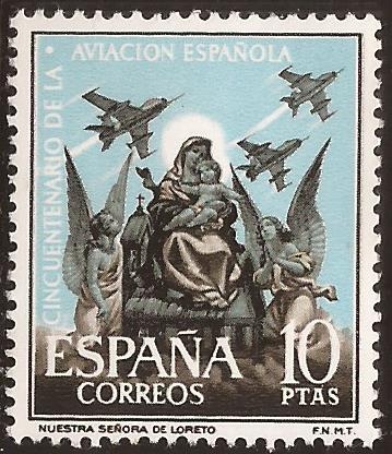 L Aniversario Aviación española. Ntra Sra de Loreto  1961 10 ptas