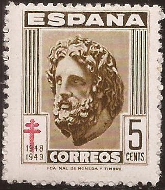 Pro Tuberculosos. Esculapio  1948  5 cts