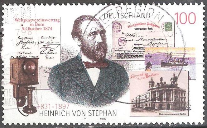  Centenario de la muerte de Heinrich von Stephan (fundador de la UPU).