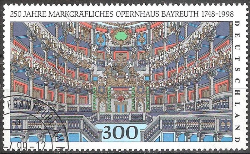 250a Aniv del teatro de la ópera de Bayreuth. Auditorio.