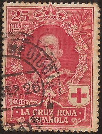 La Cruz Roja Española. Alfonso XIII 1926  25 cts