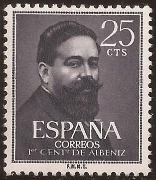 1er Centenario nacimiento Isaac Albéniz  1960 25 cents