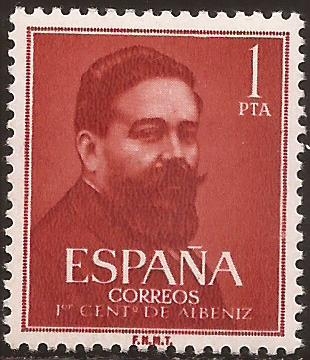 1er Centenario nacimiento Isaac Albéniz  1960 1 pta