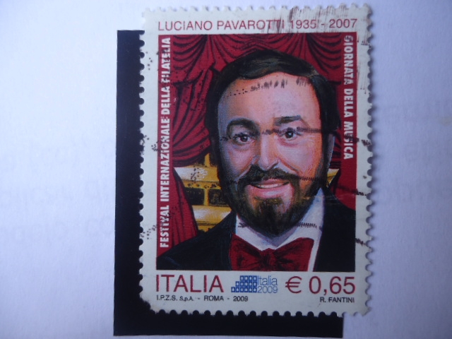 Tenor Lírico:Luciano Pavarotti 1935-2007- Festival Internacional de la Filatelia.