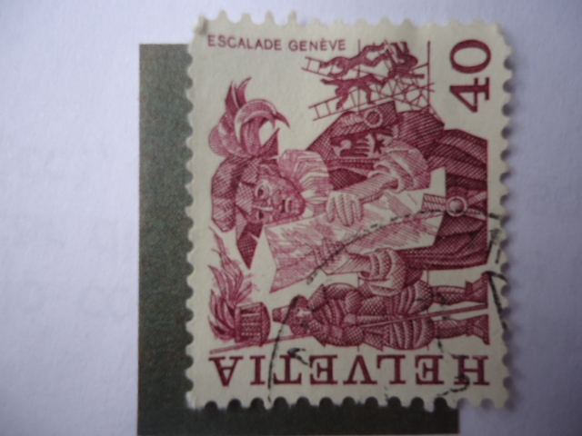 S/Suiza:638 -1977- Escacalade Genéve.