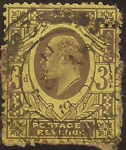 Eduardo VII  1902  3 pence