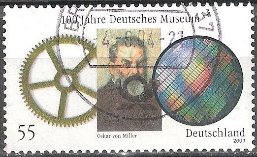 Centenario del Museo Aleman,Munich. Oskar von Miller (fundador).