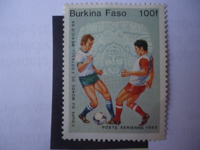 Copa Mundial Fifa-de Mexico 1986-Sello de 100 Franco-África Occidental.