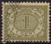 HOLANDA INDIAS Netherlands Indies 1902 Scott 39 Sello Numeros Valores Numéricos