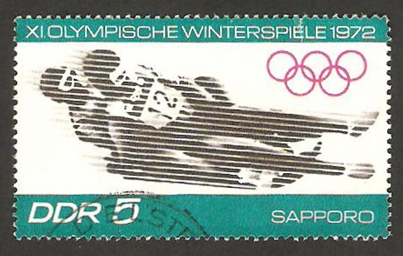 1413 - Olimpiadas de invierno en Sapporo 1972, carrera de trineos