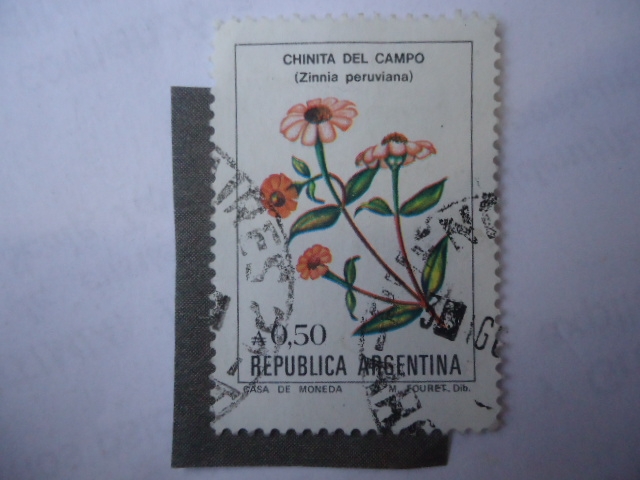  Scott/Argentina:1523 . 03 -Cinita del Campo (Zinnia Peruviana)